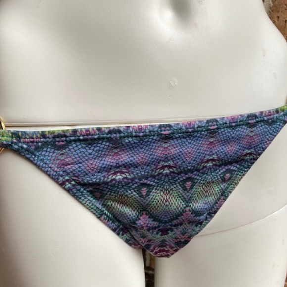 Pilyq Python Print Bikini Bottom Size Medium - Picture 3 of 5